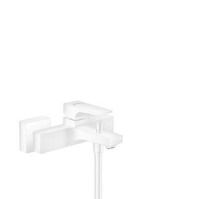 Hansgrohe Metropol Badkraan - met omstel - met koppelingen - mat wit
