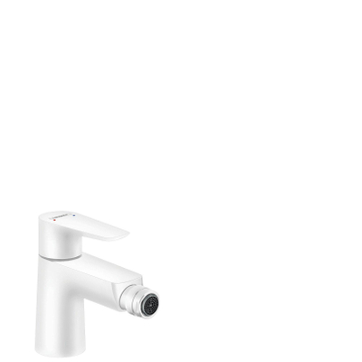 Hansgrohe Talis e 1 greeps bidetmengkraan - met wastegarnituur - mat wit