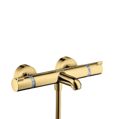 Hansgrohe Ecostat Comfort badkraan thermostatisch met omstel met koppelingen polished gold