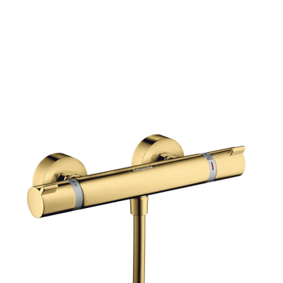 Hansgrohe Ecostat Comfort mitigeur de douche thermostatique avec raccords polished gold