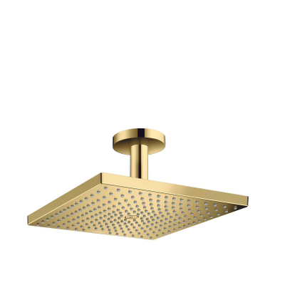 Hansgrohe Raindance e pomme de douche carrée e300 1jet m. montage au plafond 15.8cm 30x30cm or poli