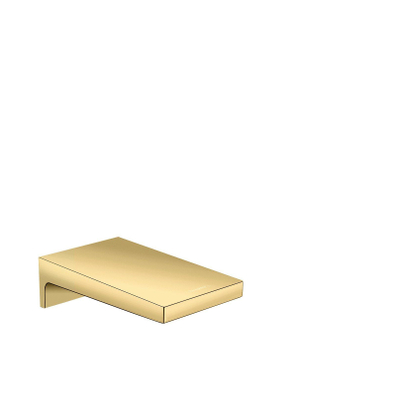Hansgrohe Metropol Baduitloop breed - wandmontage - voorsprong uitloop 18.5cm - glans goud