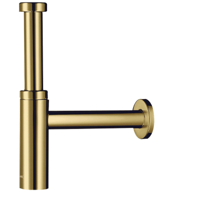 Hansgrohe Universeel Flowstar S Siphon design premium avec gobelets 5/4 avec tube mural avec rosace polished gold