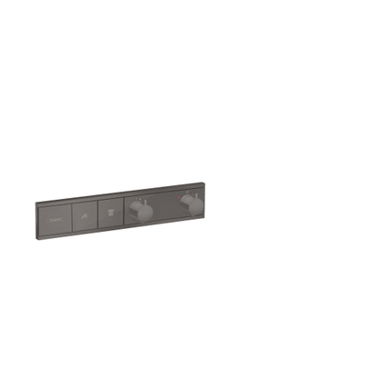 Hansgrohe Rainselect Afbouwdeel - voor inbouw douchekraan - thermostatisch - voor 2 functies - 45.6x90cm - thermostaat - hoogglans zwart chroom