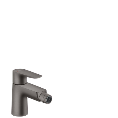 Hansgrohe Talis e Mitigeur bidet 1 trou avec garniture de vidage chrome noir brossé