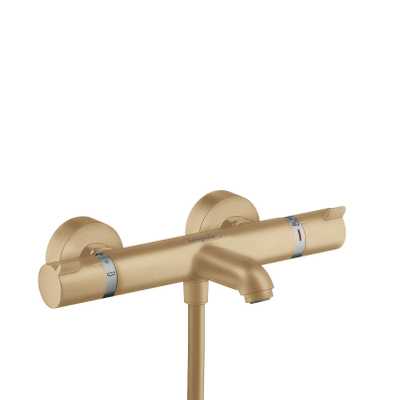 Hansgrohe Ecostat Comfort Robinet de baignoire thermostatique avec inverseur et raccords brushed bronze