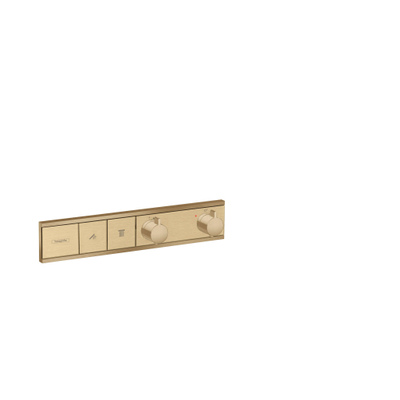 Hansgrohe Rainselect Afbouwdeel - voor inbouw douchekraan - thermostatisch - voor 2 functies - 45.6x90cm - thermostaat - geborsteld brons