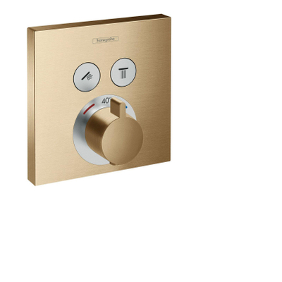 Hansgrohe Showerselect Partie de finition robinet 2 fonctions thermostatique brushed bronze