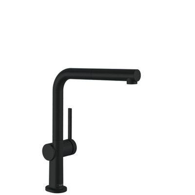 Hansgrohe Talis 1-gr mitigeur de cuisine 270 bec extractible avec boîte à flexible noir mat