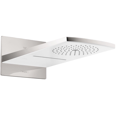 Hansgrohe Raindance Rainfall 180 2 jet hoofddouche 21x44,5cm wandbevestiging wit chroom