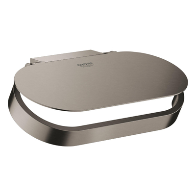 GROHE Selection porte-rouleau de WC avec couvercle brushed hard graphite