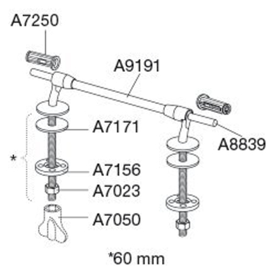 Pressalit Objecta abattant de WC sans couvercle avec charnière fixe avec axe traversant noir