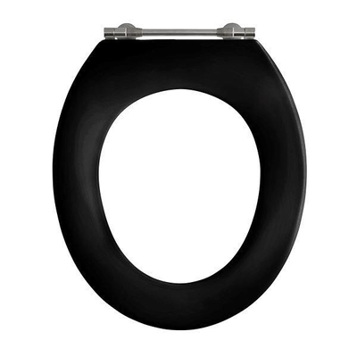 Pressalit Objecta abattant de WC sans couvercle avec charnière fixe avec axe traversant noir