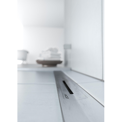 Aco Showerdrain s+ grille design pour boîtier siphoïde 80cm inox