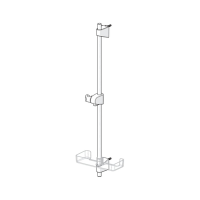 Hansa Hansabasicjet barre de douche avec support réglable avec porte-savon 72cm chrome
