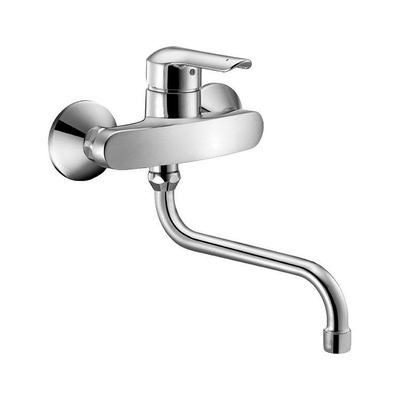 Hansa Vantis Mitigeur d'évier 1/2 pouce 2 trous de robinet limiteur de température Chrome brillant