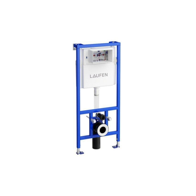 Laufen LIS CW1 inbouwframe met reservoir 14x50x112cm voor wandcloset 6/3 liter afvoer Ø 90mm. verloopstuk naar Ø 110 mm