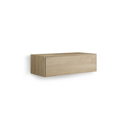 Looox Wood collection Meuble sous lavabo en bois avec 1 tiroir 100x30x46cm chêne - vieux gris