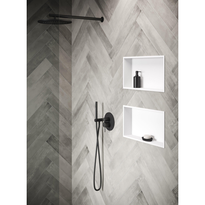 Looox BoX niche - 60x30x7cm - encastrable - avec cadre d'étanchéité - blanc