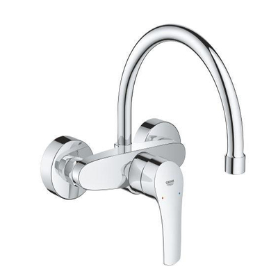 GROHE Eurosmart Mitigeur d'évier - haut - bec orientable - encastré - chrome