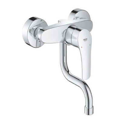 GROHE Eurosmart Robinet de cuisine - bec orientable - encastré - chrome