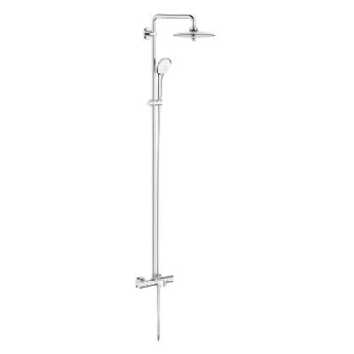 GROHE Euphoria system 260 colonne de douche avec mitigeur thermostatique pour baignoire avec tête de douche euphoria + 110 douchette de massage ronde chromée