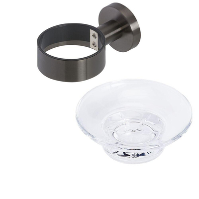 Geesa Nemox Porte-savon Métal noir brossé