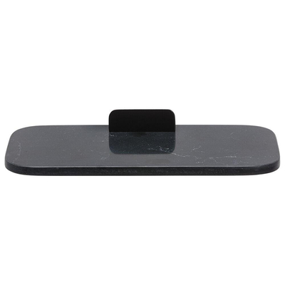 Geesa Shift Support-savon 22cm noir et tablette marbré noir mat