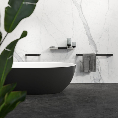 Geesa Shift Barre d'appui de baignoire 30cm Noir