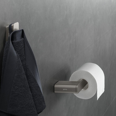 Geesa Shift Porte-rouleau de papier toilette sans clapet inox brossé (droite)