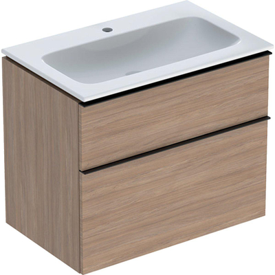 Ensemble de meuble Geberit iCon 75x63x48cm 2 tiroirs avec softclose Panneau de particules Chêne