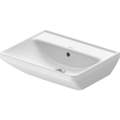 Duravit D-neo Wastafel - 55x44cm - zonder kraangat - met overloop - wit