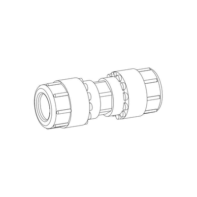 Wisa Simplast Raccord droit polyéthylène x polyéthylène 50mm
