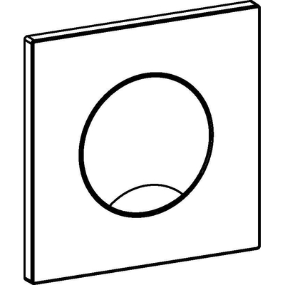 Wisa Maro plaque de commande plastique mécanique 16x16cm pour élément urinoir XS blanc