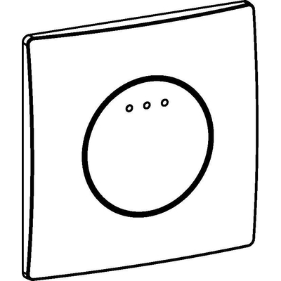 Wisa Enyo panneau de commande avec interruption de chasse SO blanc