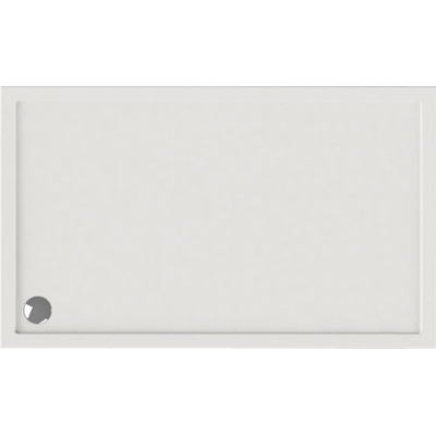 Wisa Maia Receveur de douche 150x90x6cm évacuation 90mm rectangulaire Acrylique Blanc