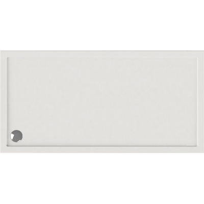 Wisa Maia Receveur de douche 160x80x6cm évacuation 90mm rectangulaire Acrylique Blanc