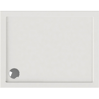 Wisa Maia Receveur de douche 90x70x5cm évacuation 90mm rectangulaire Acrylique Blanc