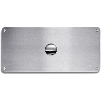 Wisa Vandalissimo plaque de commande incluant mécanisme pneumatique de chasse 42x19cm pour élément WC pneumatique avec fixation Torx inox