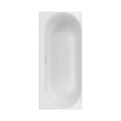 Villeroy & boch Loop duobad - 180x80cm - rechthoek/binnenbad ovaal - acryl Wit Alpin glans