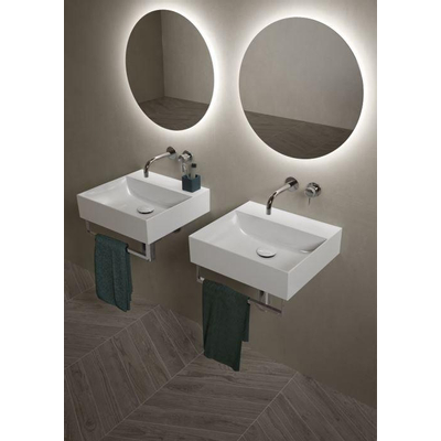 Royal plaza Cadens vasque à poser 60x46,5cm 1 trou de robinet avec trop-plein blanc