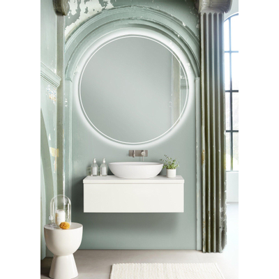 Royal plaza Intent meuble sous-vasque 140x45x30cm 2 tiroirs blanc mat