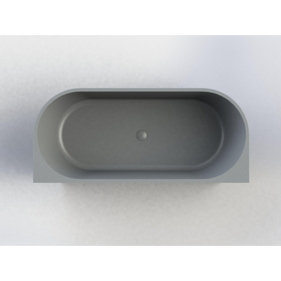 Baignoire Royal plaza Violeta demi îlot 170x73cm béton gris