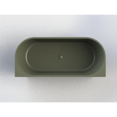 Baignoire Royal plaza Violeta demi-îlot 170x73cm mat vert