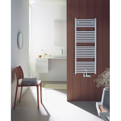 Zehnder Zeno Radiateur sèche-serviettes 118,4x60cm 667 watts Acier Blanc brillant