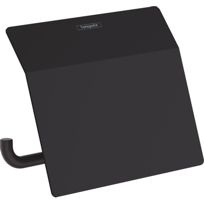 Hansgrohe Addstoris Porte-rouleau WC avec clapet mat noir