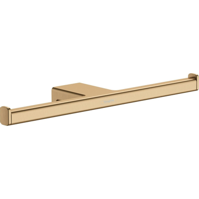 Hansgrohe AddStoris Q closetrolhouder dubbel - geborsteld brons