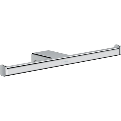 Hansgrohe AddStoris Q AddStorisclosetrolhouder dubbel - zonder klep - hoogglans chroom
