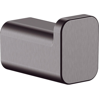 Hansgrohe AddStoris Q handdoekhaak enkel - geborsteld zwart chroom (antraciet)