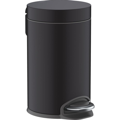 Hansgrohe Addstoris Poubelle à pédale softclose 3 litres mat noir